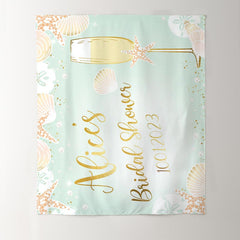 Lofaris Gold Champagne Brunch Bubbly Bridal Shower Backdrop