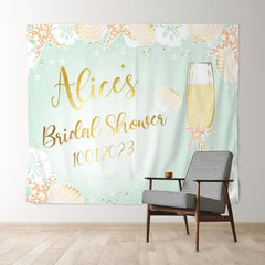 Lofaris Gold Champagne Brunch Bubbly Bridal Shower Backdrop