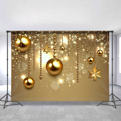Lofaris Gold Glitter Bokeh Ball Decoration Chrismas Backdrop