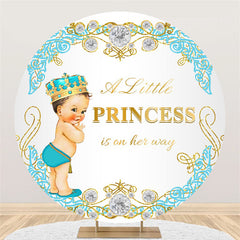 Lofaris Gold Little Princess Is On The Way Baby Shower Backdrop
