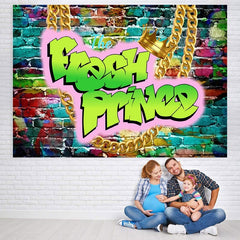 Lofaris Graffiti Brick The Fresh Prince Baby Shower Backdrop