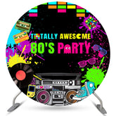 Lofaris Graffiti Totally Awesome 80s Party Backdrop For Birthday