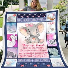 Lofaris Granddaughter’s Gift - Elephant Blanket
