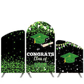 Lofaris Green Diamonds Theme Black Arch Backdrop Kit For 2022 Grad