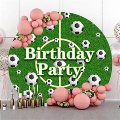 Round Cute Animals Baby Shower Backdrop For Party