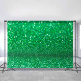 Lofaris Green Glitter Simple Bokeh Happy Birthday Backdrop