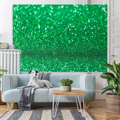 Lofaris Green Glitter Simple Bokeh Happy Birthday Backdrop