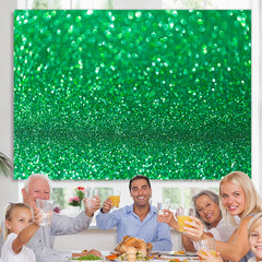 Lofaris Green Glitter Simple Bokeh Happy Birthday Backdrop