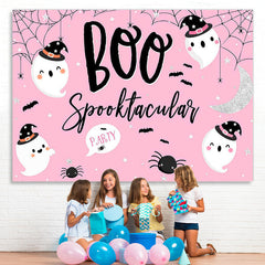 Lofaris Halloween Pink Photoshoot Backdrop for Children Party