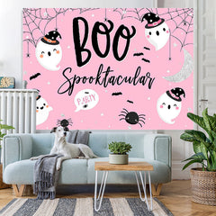 Lofaris Halloween Pink Photoshoot Backdrop for Children Party