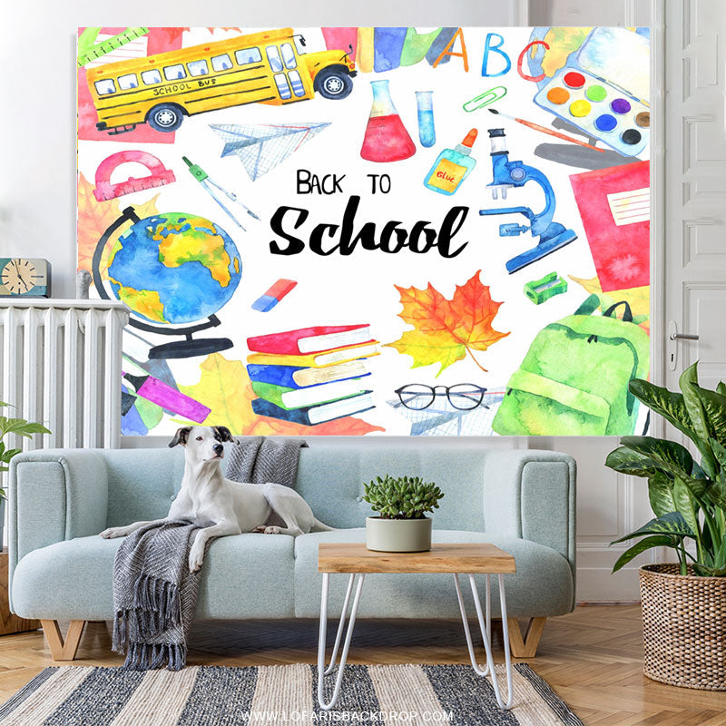 Lofaris Happy Back To School Backfrop For Students