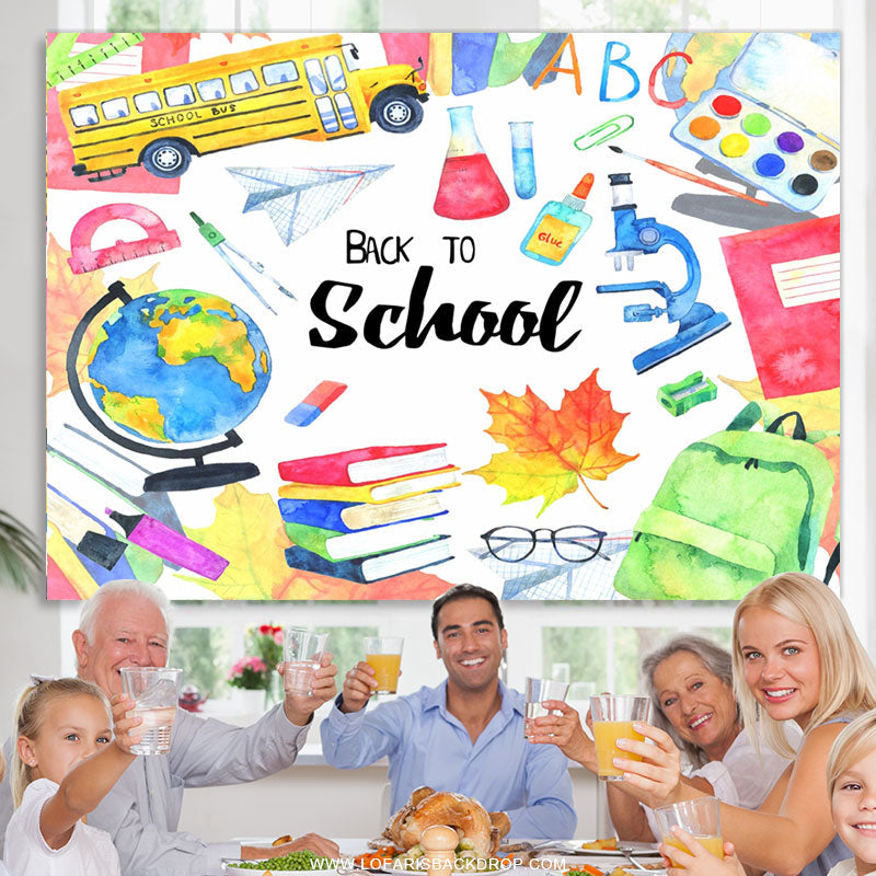 Lofaris Happy Back To School Backfrop For Students