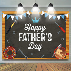 Lofaris Happy Fathers Day Tools Donuts And Coffee Backdrop