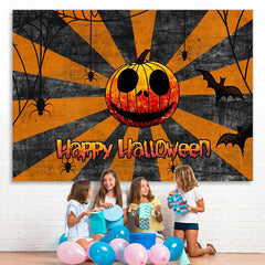 Lofaris Happy Halloween Pumpkin Decoration Backdrop for Party