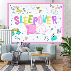 Lofaris Happy Sleep Over Night Cute And Relaxed Party Backdrop