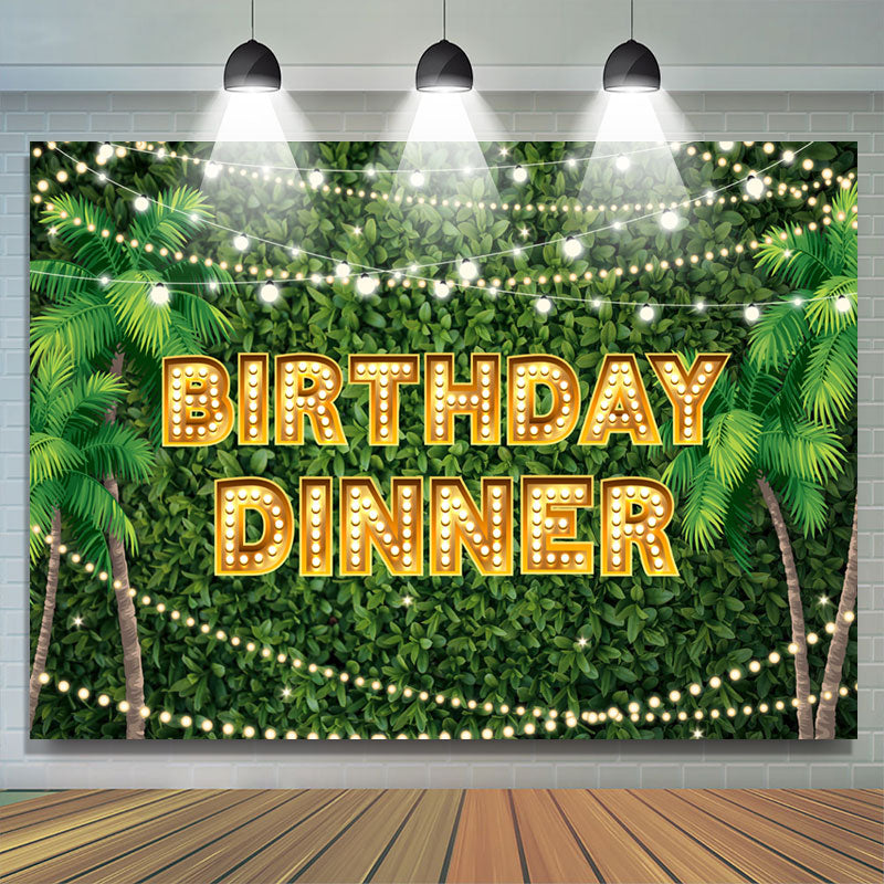 Lofaris Hawaii Coconut Trees Birthday Dinner Backdrop