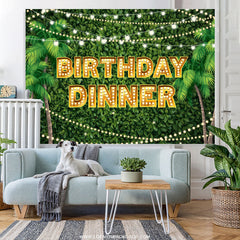 Lofaris Hawaii Coconut Trees Birthday Dinner Backdrop