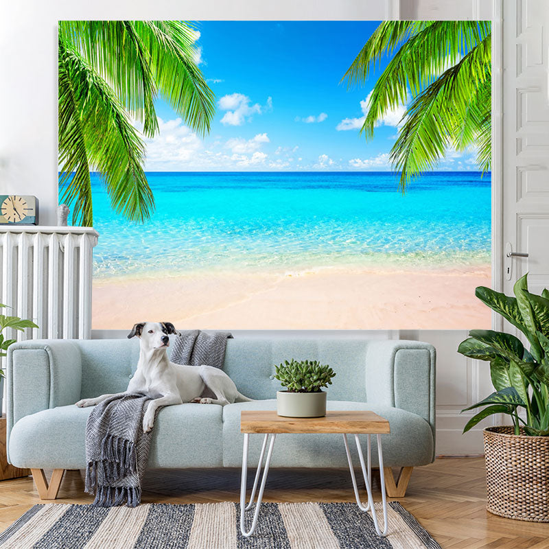 Lofaris Hawaiian Luau Palm tree Leaves Photoshoot Backdrops