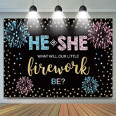 Lofaris He Or She Independence Day Spark Gender Reveal Banner