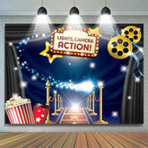Lofaris Hollywood Movie Theme Birthday Party Backdrop Banner