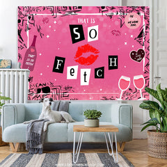 Lofaris Hot Pink That Is So Fetch Happy Birthday Backdrop
