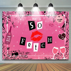 Lofaris Hot Pink That Is So Fetch Happy Birthday Backdrop