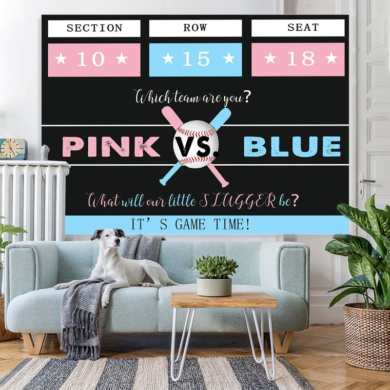 Lofaris Its A Game Time Volleyball Themed Baby Shower Backdrop