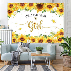 Lofaris It’S A Sweet Baby Girl With Sunflowers Shower