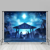 Lofaris Jesus Moon Night Bokeh Christmas Holiday Backdrop