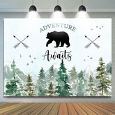 Lofaris Jungle Adventure Awaits With Bear Baby Shower Backdrop