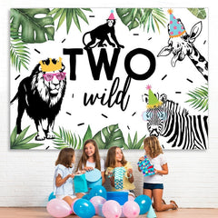 Lofaris Jungle Safari Animals Backdrpo for The second Brithday