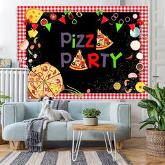 Lofaris Kids Cooking Theme Pizza Party Bachdrop for Photoshoot