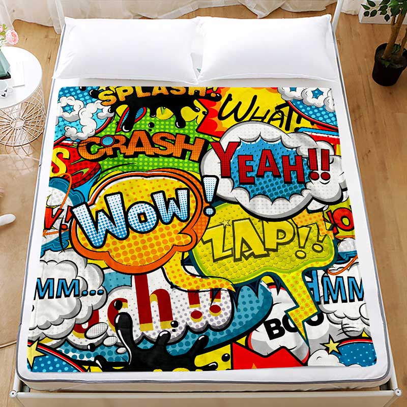 Lofaris Kid’s Gift - Cute Comics Blanket