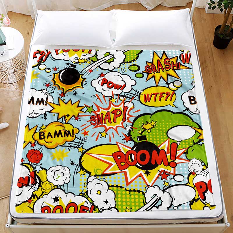 Lofaris Kid’s Gift - Cute Comics Blanket