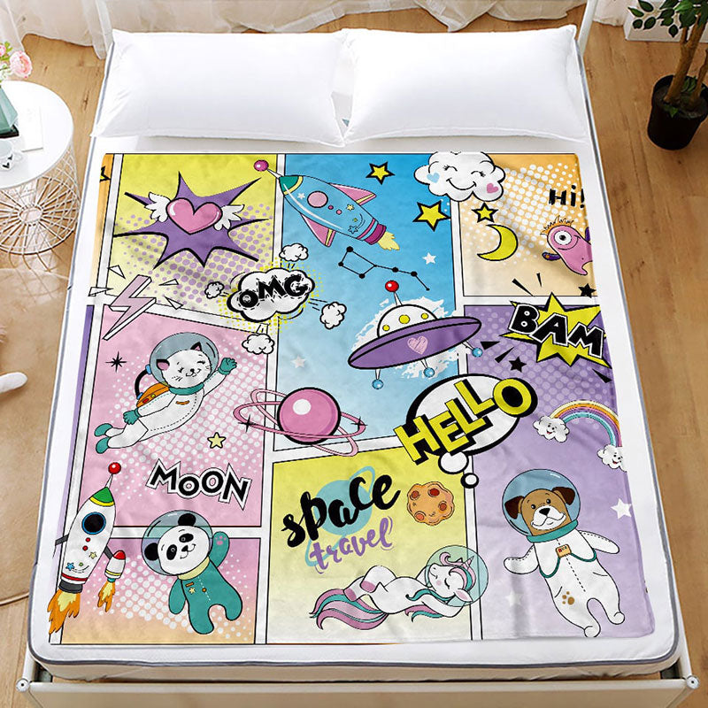 Lofaris Kid’s Gift - Cute Comics Blanket