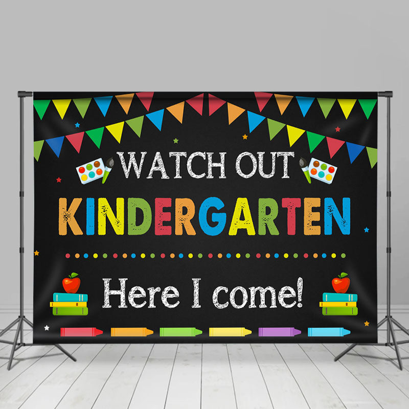 Lofaris Kindergarten Back to School Kids Photoshoot Backdrop