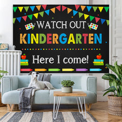 Lofaris Kindergarten Back to School Kids Photoshoot Backdrop