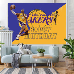 Lofaris LA Basketball Star Player Theme Sport Hapyy Birthday Backdrops