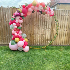 Lofaris Large Size Golden Metal Circle Round Balloon Arch Stand