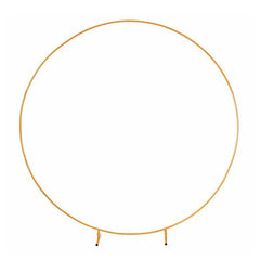 Lofaris Large Size Golden Metal Circle Round Balloon Arch Stand
