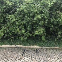 Lofaris Large Size Golden Metal Circle Round Balloon Arch Stand