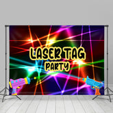 Lofaris Laser Tag Party Colorful And Lovely Backdrop For Kids
