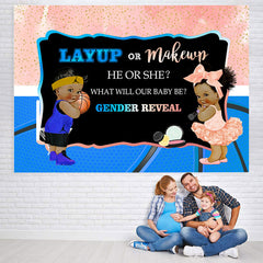 Lofaris Layup Or Makeup Gender Revel Backdrop For Baby Shower