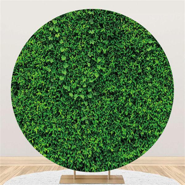 Lofaris Leaves Custom Round Decoration Backdrop For Wedding