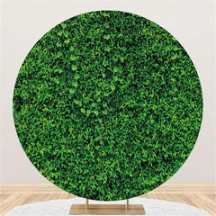 Lofaris Leaves Custom Round Decoration Backdrop For Wedding