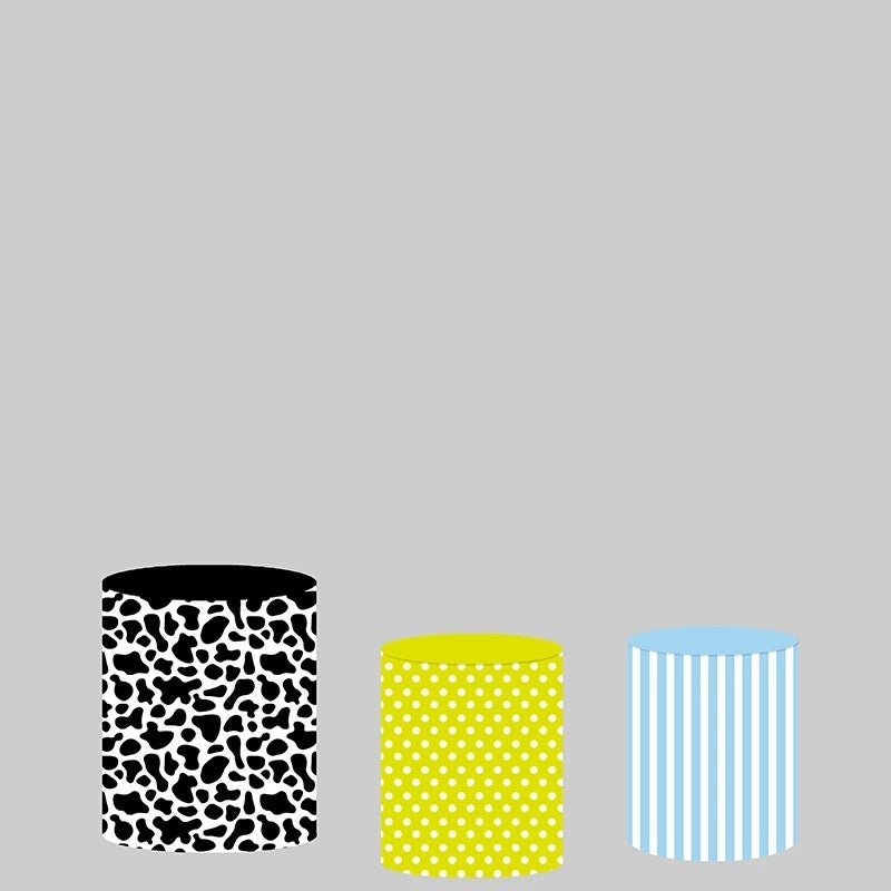 Lofaris Leopard Stripe And Dots Backdrop Cake Table Cover Kit