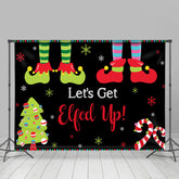 Lofaris Lets Get Elfed Up With Clown And Candy Cane Backdrop