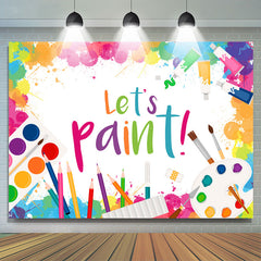 Lofaris Lets Paint Colorful Artist Graffiti Birthday Backdrop