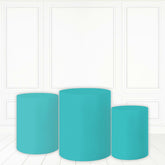 Lofaris Light Cyan Pedestal Cover Solid Color Cake Table
