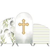 Lofaris Light Green Leaves Theme Baby Shower Arch Backdrop Kit